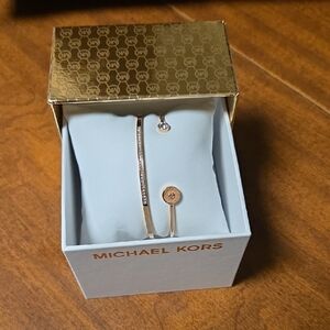 Michael Kors Gold and Silver Bangle Set